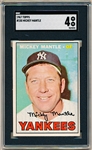 1967 Topps Baseball- #150 Mickey Mantle, Yankees- SGC 4 (Vg-Ex)