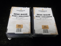 Humongous Hoard Semi Rigid Size 1 Lip Holders- Two Unopened Packs (100 Holders)
