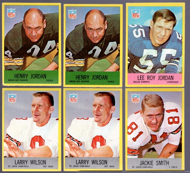 1967 Philly Fb- 6 Cards