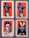 1952 Wheaties Bb- 4 Cards- Poor- no blue borders and clipped corners