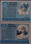 1955 Topps Fb All American- 2 Diff