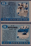 1955 Topps Fb All American- 2 Diff