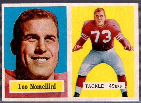 1957 Topps Fb- #6 Leo Nomellini, 49ers