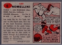 1957 Topps Fb- #6 Leo Nomellini, 49ers