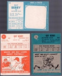 Ray Berry- 3 Diff Football Cards