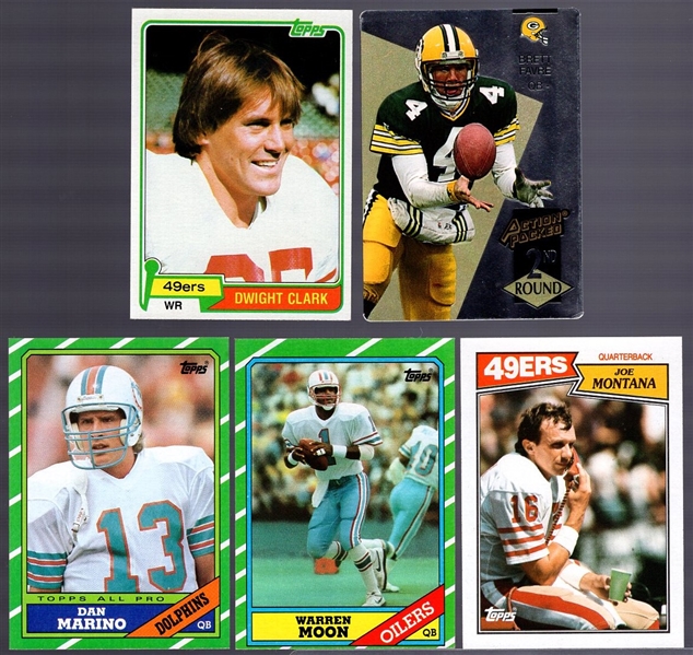 Five Football Cards