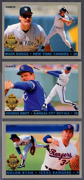 1993 Fleer Bb- “Diamond Tribute” Insert Set of 10