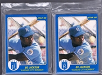 1988 Star Co. Bb- Bo Jackson “Kansas City Bomber”- 2 Factory Bagged Sets