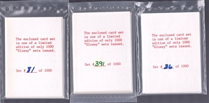 1988 Star Co. Bb- Limited Edition Glossy Bagged Factory Sets- 3 Mark McGwire Sets