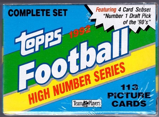 1992 Topps Football- Hi# Factory Sealed Set of 99 plus 4 Insert Cards