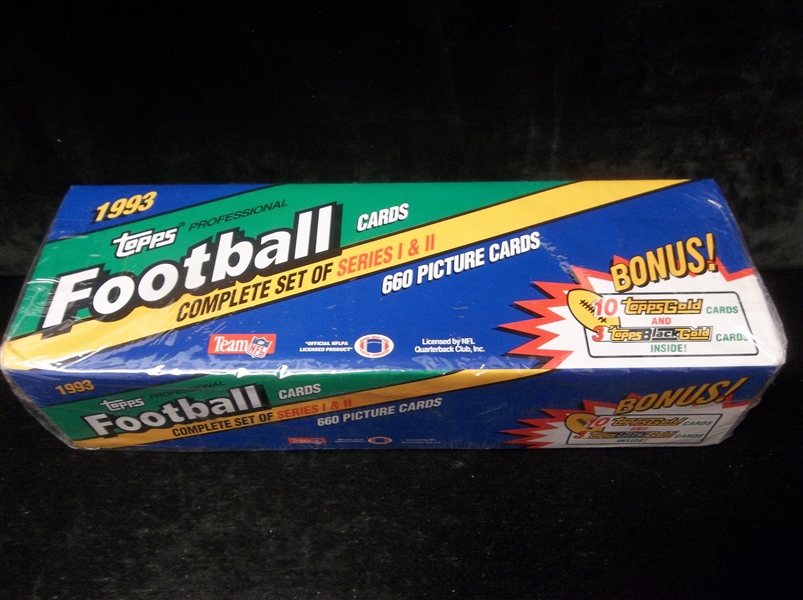 1993 Topps Football Factory Set of 660 (plus 13 Gold Cards)