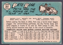 1965 Topps Bb- #207 Pete Rose, Reds