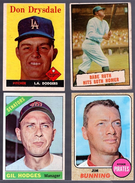 Four Baseball Cards