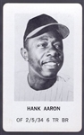 1970 Milton Bradley Baseball Game- Hank Aaron