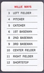 1970 Milton Bradley Baseball Game- Willie Mays