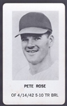 1970 Milton Bradley Baseball Game- Pete Rose