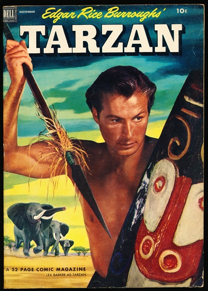 Nov. 1952 Dell “Tarzan” Comic Book with Stan Musial Wheaties Ad on Back Cover