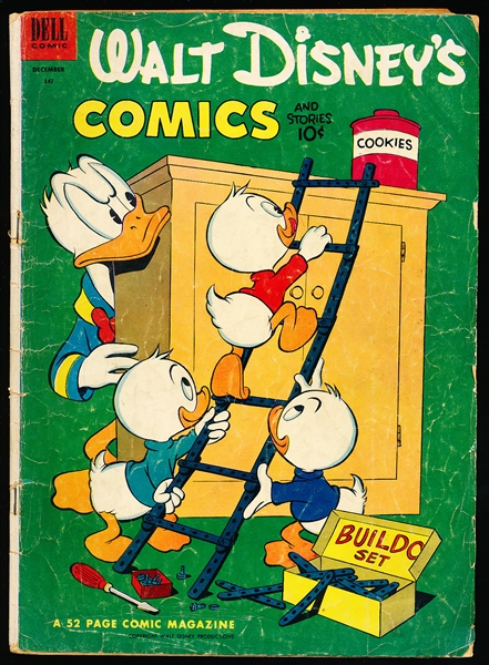 Dec. 1952 Dell “Walt Disney’s Comics” Comic Book with Bob Waterfield Wheaties Ad on Back