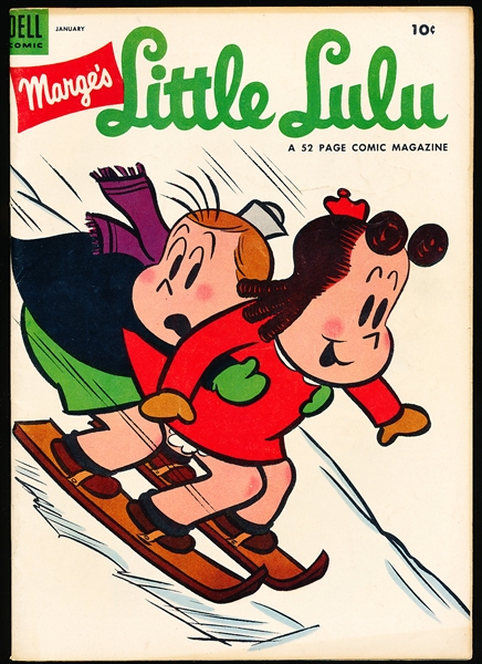 January 1954 Dell “Marge’s Little Lulu” Comic Book with Tom Fears Wheaties Ad on Back