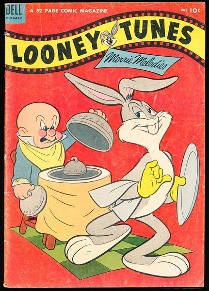 July 1954 Dell “Looney Tunes: Merrie Melodies” Comic Book with Al Rosen Wheaties Ad on Back