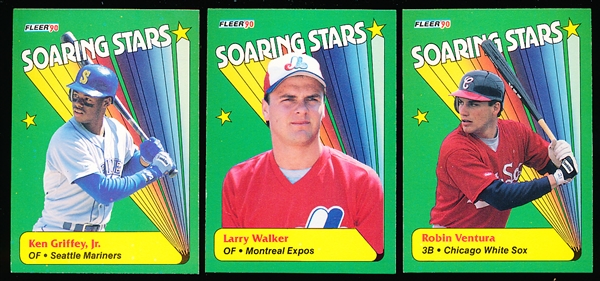 1990 Fleer Bb- “Soaring Stars” Complete Insert Set of 12