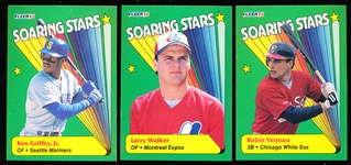 1990 Fleer Bb- “Soaring Stars” Complete Insert Set of 12