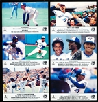 1990 Hostess Toronto Blue Jays Complete Set of 6 Sticker Panels