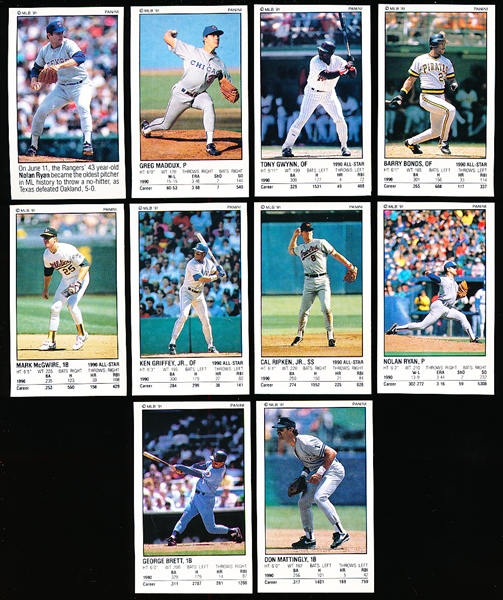 1991 Panini Baseball Stickers Complete Set of 271