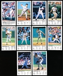 1991 Panini Baseball Stickers Complete Set of 271