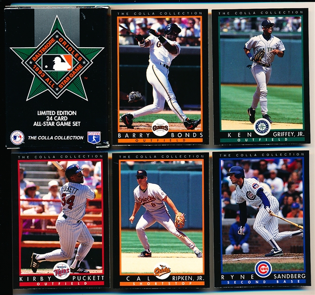 1993 Colla “All-Star Game” Factory Boxed Sets of 24 Cards- 3 Sets