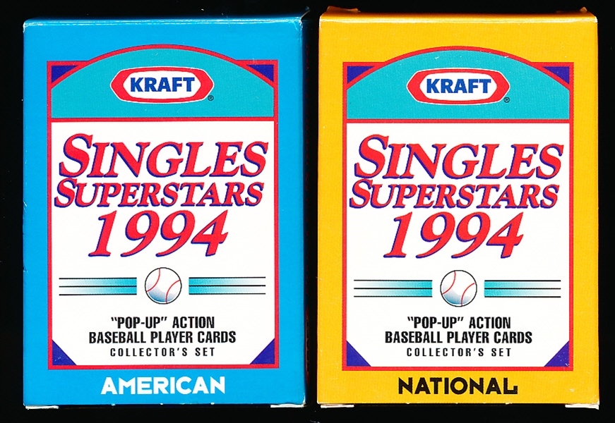 1994 Kraft Singles “Superstars” Factory Boxed Complete Set of 30