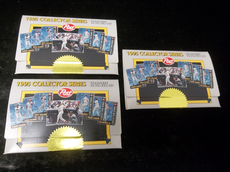 1995 Post Baseball Factory Sealed Sets of 16- 3 Sets