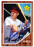 2001 Topps Archives Bb- “Autographs”- #TAA81 Boog Powell, Orioles (1962)