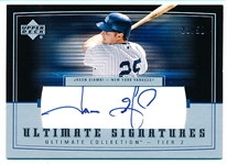 2002 UD Ultimate Signature Bb- “Tier 2 Signatures”- #JG2 Jason Giambi, Yankees- #23/50