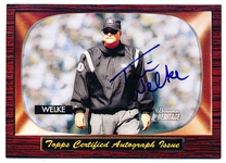 2004 Bowman Heritage Bb- “Autographs”- #SA-TW Tim Welke, Crew Chief A.L. Ump