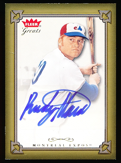 2004 Greats of the Game Bb- “Autographs”- #GBA-RS Rusty Staub, Expos