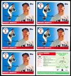 2006 Topps Bb- “Mantle Home Run History” Inserts- #HR1 Mantle- 17 Cards