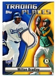 2006 Topps Traded Bb- “Trading Places Relics”- #TPR-MB Milton Bradley, Dodgers/A’s