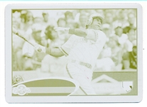 2012 Topps Bb- “Mini Yellow Printing Plate” 1 of 1- #390 Taylor Green, Brewers