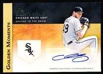 2012 Topps Bb- “Golden Moments Autographs”- #GMA-CS Chris Sale, White Sox