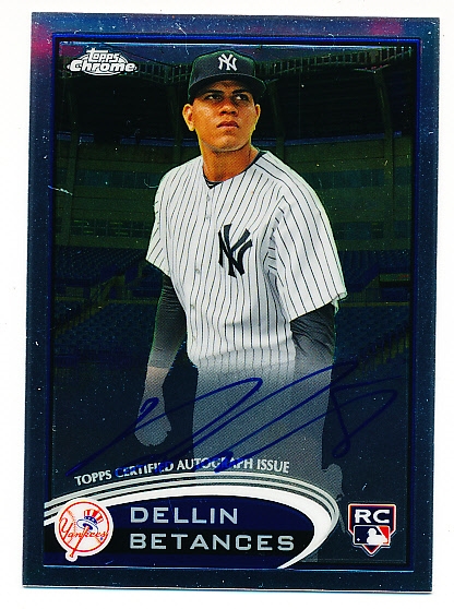 2012 Topps Chrome Bb- “Rookie Autographs”- #167 Dellin Betances, Yankees