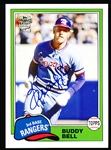 2012 Topps Fan Favorites Archives Bb- “Autographs”- #FFA-BBE Buddy Bell, Rangers (1981)