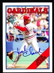 2012 Topps Fan Favorites Archives Bb- “Autographs”- #FFA-JCL Jack Clark, Cardinals (1988)