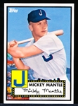 2012 Topps National Collector’s Convention (Baltimore) VIP Promo- #409 Mickey Mantle, Joplin Miners- (1952 Topps Style)