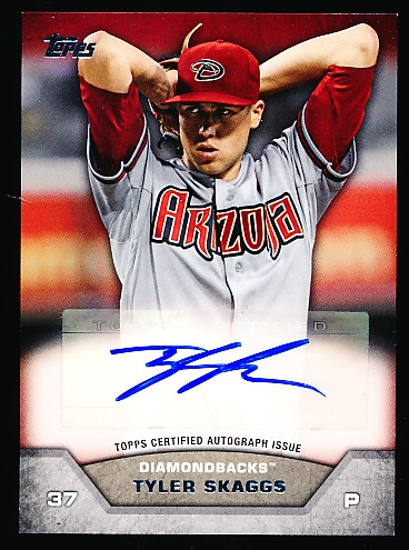 2013 Topps On-Line Exclusive Bb- “Mini Autographs”- #MA-TS Tyler Skaggs, D-Backs