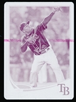 2013 Topps Bb- “Mini Magenta Printing Plate” 1 of 1- #617 Fernando Rodney, Rays