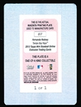 2013 Topps Bb- “Mini Magenta Printing Plate” 1 of 1- #617 Fernando Rodney, Rays