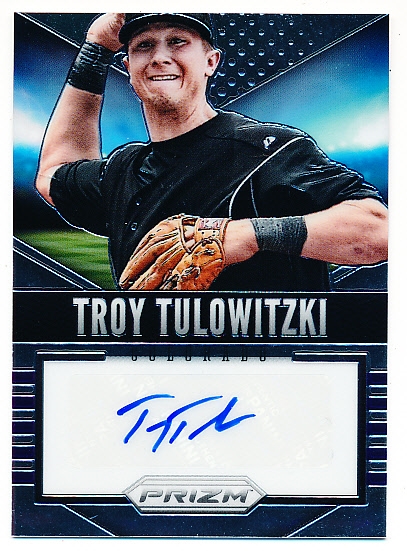 2014 Prizm Bb- “Signatures”- #34 Troy Tulowitzki, Colorado