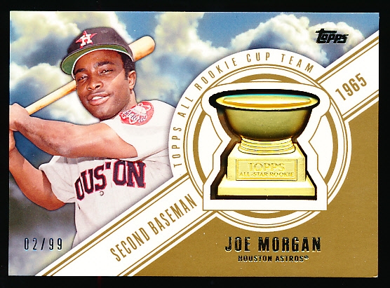 2014 Topps Bb- “All-Rookie Cup” Manufactured Trophy Insert- #TARC-3 Joe Morgan, Astros- #02/99