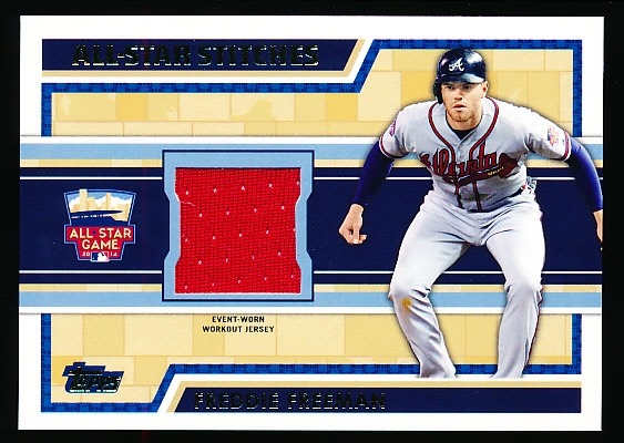 2014 Topps Bb- “All-Star Stitches Relics”- #ASR-FF Freddie Freeman, Braves